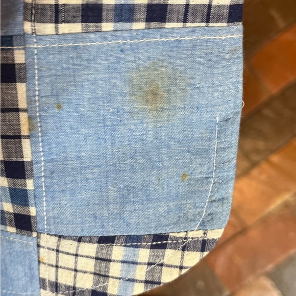 Vintage John Weitz blazer. Shades of blue plaids. 44 Long - Picture 6 of 7